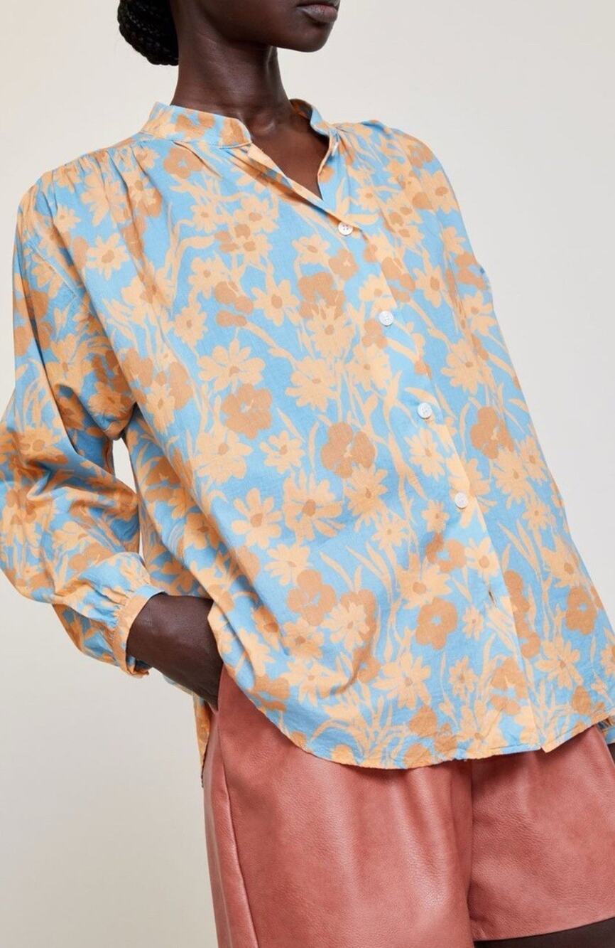 No. 6 Quinn Blouse Sea Meadow Size 3 Large $295 *Read A